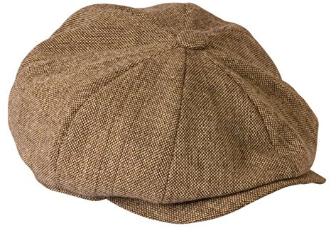 'Shelby' Oatmeal Braun Tweed leicht Sommer Tuch Cap von Gamble & Gunn
