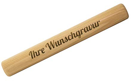 Staffelstab aus Holz mit individueller Gravur – personalisiertes Staffelholz mit Wunschtext & Motiv – 30 cm – Geschenk für Abschied, Staffelübergabe, Führungskräfte, Teamleiter & Kollegen