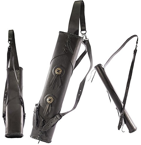 elToro Art Rückenköcher Old Style | Design: Schwarz; Zubehör für Bogenschießen, Bogensport, Pfeil und Bogen