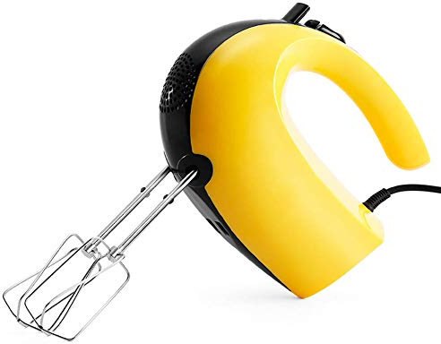 LTLCLZ Électrique Main Egg Beaters Batteur À Acier Inoxydable 5 Vitesses avec Crochets Pétrisseurs Batteur À Main Polyvalent Puissant Batteur 300W