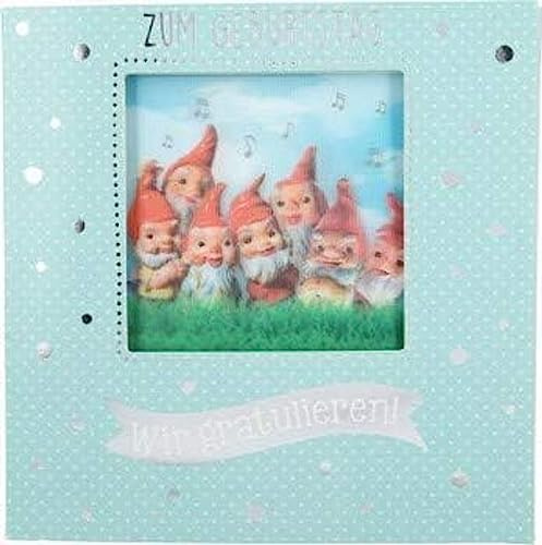 Depesche 11130-016 3D Klapp-Karte mit Musik und Licht, Glückwunsch-Karte zum Geburtstag, ca. 15,5 x 15,5 cm groß, Geburtstags-Karte inkl. passendem Umschlag, innen und außen bedruckt