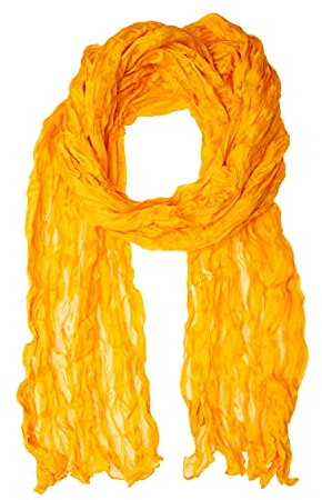 Tinitex Knitterschal Halstuch Schal XXL gelb pagode Seide 180x90cm Crinkle