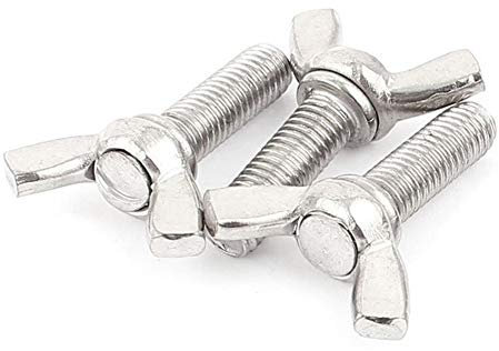 Generic M8x25mm Edelstahl 304 Schmetterlings-Flügel-Form-Schrauben Bolt Flügelschraube 4pcs YIJIAN