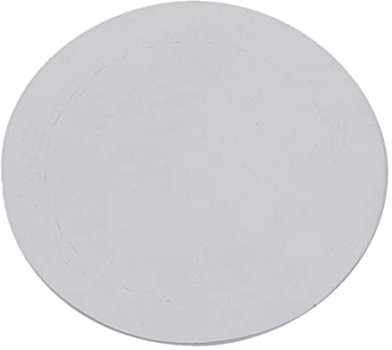 NKlaus Kerzenteller für Kerzen Aluminium, Weiß, Ø10cm Kerzenhalter, 1 Stück
