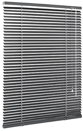 Ventanara® Jalousie Aluminium Rollo Plissee Schalusie Jalousette Türrollo Rolladen viele Größen (60 x 220 cm, Grau matt)