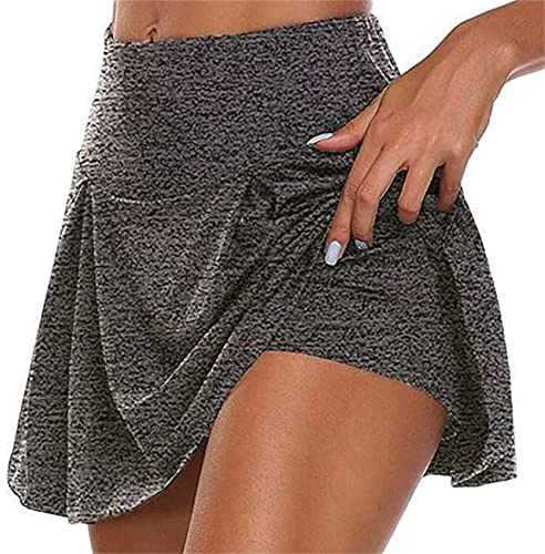 LIPIODOL Gonna Estate con Pantaloncini Vita Gonna Corta Sportiva da Donna da Donna Minigonna con Tasche Laterali Golf Corta