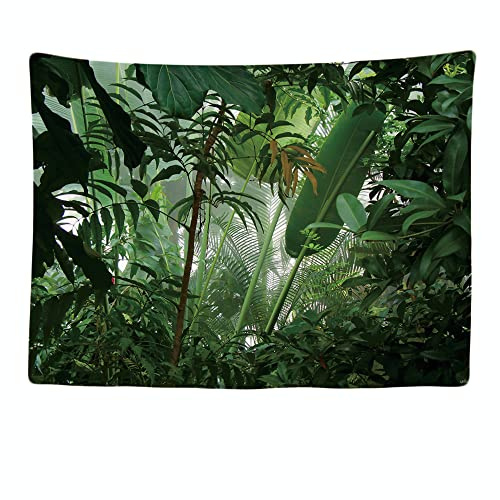 Ulticool - Appeso a Parete Decoración Casa - Bosque tropical ecológico verde plantas - 200 x 150 cm Grande – Murales Alfombra Tapiz Pared - Tapices Decorativo para Habitacion Dormitorio Salon