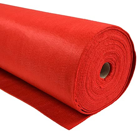 Bastelfilz 10m Rolle Filz 90cm x 3mm Dekofilz Taschenfilz Filzstoff