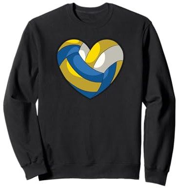 Volleyball Herz Beachvolleyball Trikot Herren Damen Kinder Sweatshirt