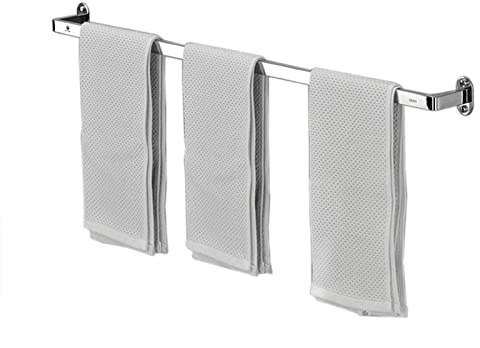 FFOCCO Handtuchstange, Wandmontierter Handtuchhalter aus Edelstahl, Silber, 95 cm, Poliert