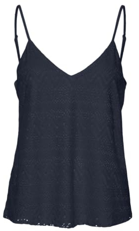 VERO MODA VMMAYA V-hals singlet top JRS SPE, marinblå blazer, S