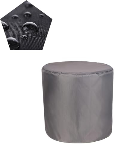 ATYUJKB Wasserdicht Abdeckhaube für Gartenmöbel Rund 80x80cm, 420D Oxford Gewebe Schutzhülle, Gartenmöbel Abdeckung Tisch, Gewebe Wasserdicht Abdeckhaube für Gartentische Terrassenmöbel
