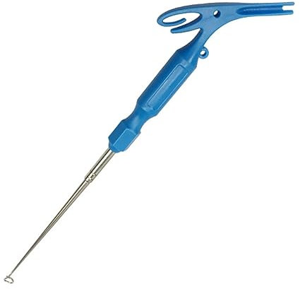 BESPORTBLE 2 Stück Angelhaken Picker aus Edelstahl 3-in-1 Hakenentferner und Fischbindewerkzeug Langlebig für Raubfischen und Fliegenfischen Angelzubehör für Outdoor Einsatz