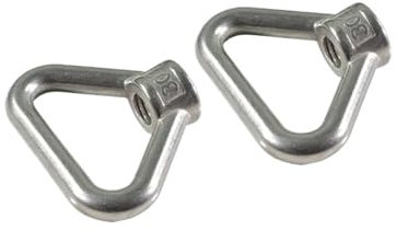DUOCAI Dreieckige Ringmutter M8 M10 5 Stück 304 Edelstahl Dreieck-Ringmuttern Ringmutter Dreiecksringe Mutter (Color : 5PCS, Size : M8)