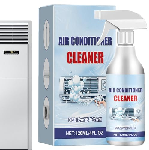 Spray anti-lavage pour climatiseur, 120 ml sans rinçage, vaporisateur de mousse multi-usage, nettoyant efficace pour la poussière, la graisse