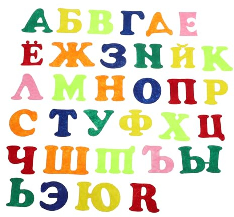 ERINGOGO Alphabet-set Russische Alphabet-aufkleber Schaumstoff-buchstaben Für Kinder Bastelbedarf Kindergarten-dekorationen Buchstaben Aus Vliesstoff