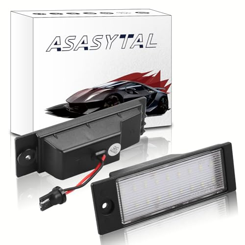 Asasytal LED Luci Targa per Auto Lampada Targa 12V con CanBus Nessun Errore SMD Lampadina Bianca Brillante Compatibile con Hyundai IX35 Tucson Tyb LM,Ki-a Cerato MK4 BD K3 Forte MK3 ecc, 2 Pezzi