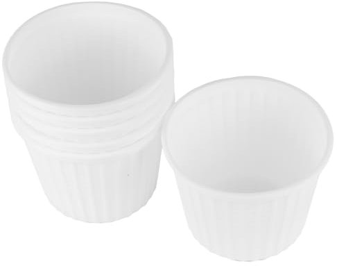 daybays 25 Stück Thermo-Suppenbecher 500ml 115x85 mm PP Weiß rund mit Deckel Suppenschalen Einweg Suppenschüsse Suppenteller Plastikschalen Soup to go Becher (500ml 115x85 mm, 25 Stück)