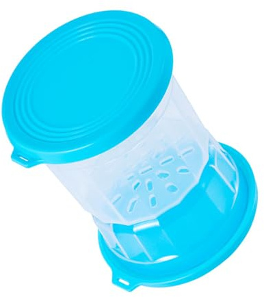 Oreilet Frasco Encurtidos con Colador Abatible, Frasco A Prueba Fugas con Forma Reloj para Aceitunas, Separación Humedad Y Seco Recipientes Kimchi Frascos Sellados Encurtidos Caseros