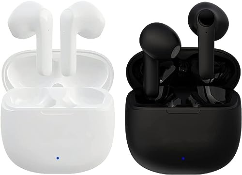 4T4+ Wireless Headphones,Wireless Bluetooth 5.3 Earbuds, Touch Control, Easy-Pairing, 24H Playtime,Noise Cancellation Built-in Mic with Charging Case, IPX8 Waterproof Earphones for Anroid/IOS