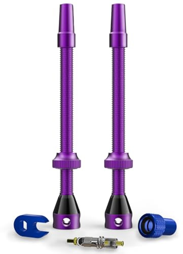 SHREDR. Ensemble de valves Kingpin Plus sans chambre à air | Valves Presta pour pneus sans chambre à air | Valve française pour vélo de course | incl. adaptateur de valve, valve de rechange et outil