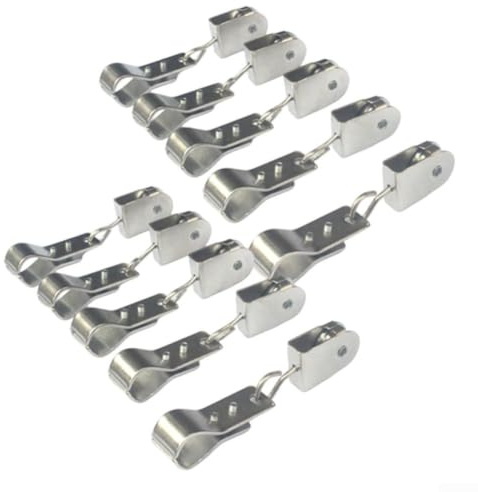 Vilgftyiet Sun Shade Sail Fixing Kit, Sun Shade Sail Hardware Kit, Awning Attachment Set Heavy Duty Sun Shade Sail Fixing Kit, Stainless Steel Pulley And Clamps
