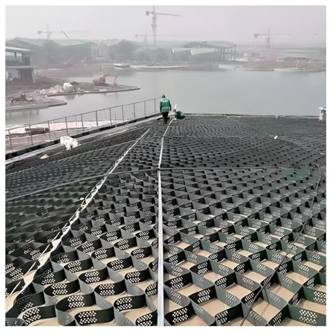Stabilizzatore de Ghiaia Griglia stabilizzatrice per ghiaia con profondità di 5/10/15 cm, griglie per vialetti in ghiaia, sistema di griglie per pavimentazione in HDPE ad alta densità e ad alta resist