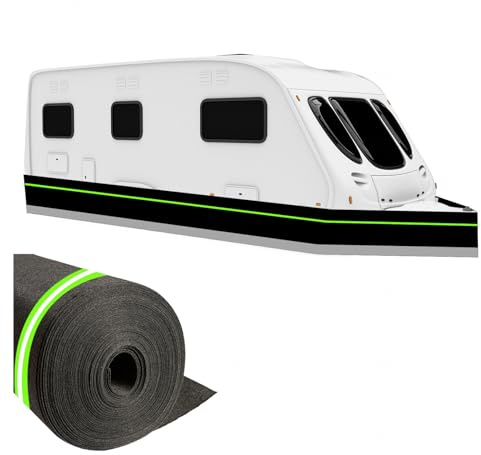 Battiscopa invernale per camper senza foratura, altezza 0,8 m, per esterni di casa mobile, pannelli di fibra ad alta densità, battiscopa invernale, 32 m