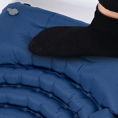 Bulevisiter Dicke doppelte Luft mit Fuß - Pillow Top aufblasbare Campingmatte für zwei, 200 x 140 x 10 cm, wasserdichte & leichte Polyester-Pongee, inklusive Reparatur