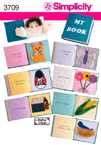 Simplicity Andrea Schewe Pattern 3709 Childs Soft 8 Book with Touch and Feel Fabrics