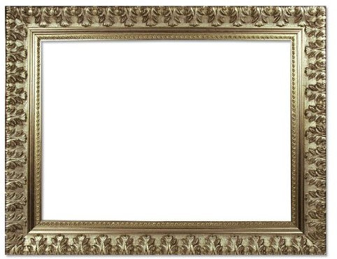 Barockrahmen 750 ARG, Silber, 50 x 70 cm, Leerrahmen