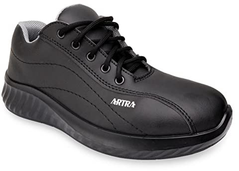Artra Arbeitsschuhe Arawa 6217 schwarz MIT Stahlkappe (S2) für Lager, Küche, Lebensmittel, Handwerk, Werkstatt Gr. 36-48 (44 EU)