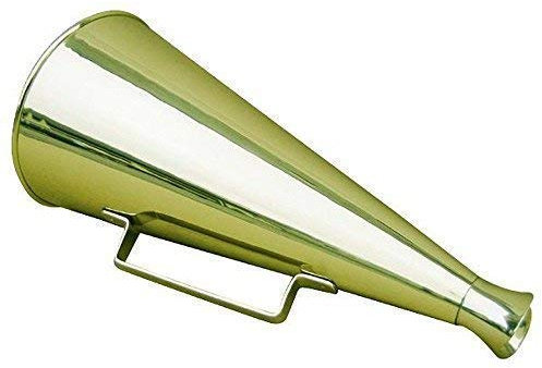 linoows Marine Megafon, Regatta Megaphon, Flüstertüte, Sprachrohr aus Messing