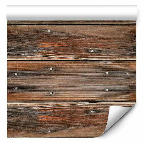 murando - Tapete selbstklebend 10m Wandtattoo dekorative Möbelfolie Dekorfolie Fotofolie Panel Wandaufkleber Wandposter Wandsticker - Holz 1602-12