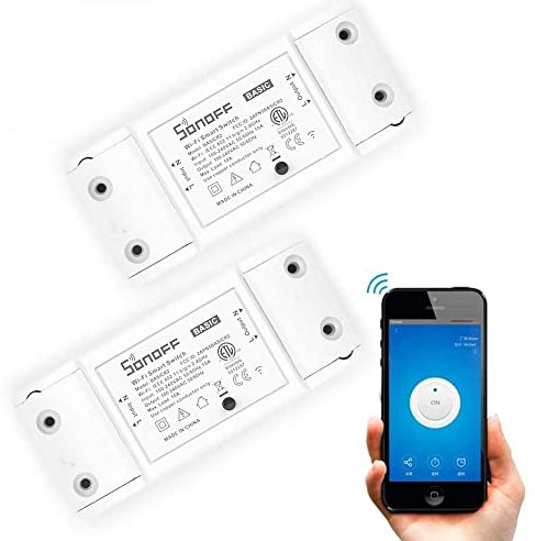 WiFi Smart Light Switch,2 Pack WiFi Wireless Switch Remote Control Switch for Smart Home