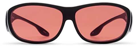 BluBloc Lunettes anti-lumière bleue – Filtre FL-41 – Compatible avec les lunettes d'ordinateur pour la fatigue oculaire et la photosensibilité (intérieur)