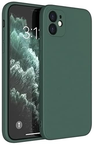Mixroom - Cover Custodia Case per iPhone 11 Protezione Copre Fotocamera in Silicone TPU Opaco con Bordi Piatti Colore Verde Foglia