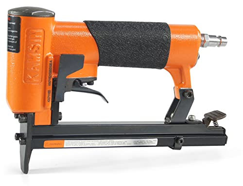 Kamsin KN7116S Cucitrice pneumatica per tappezzeria calibro 22 Cucitrice continua 3/8 pollici Corona da 1/4 di pollice a 5/8 pollici Lunghezza gamba Cucitrice a filo fine, Cucitrice per mobili e