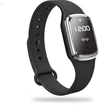 Feloyal Mückenschutzarmbänder, wasserdicht, Ultraschall, USB, wiederaufladbar, Anti-Moskito-Uhr, für Strand und Angeln, geeignet für Erwachsene und Kinder, Schwarz