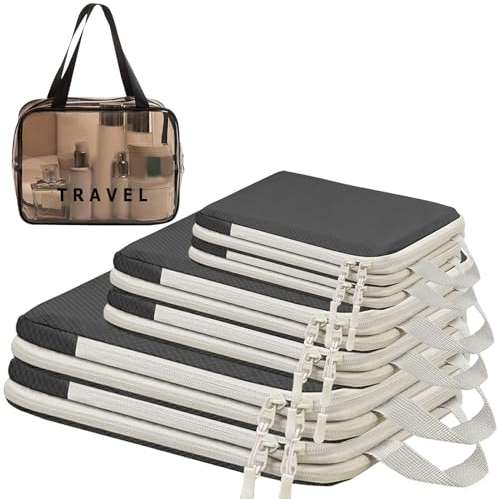 SWIHELP Kompressions-Packwürfel-7Set，Reise-Organizer, Taschen, erweiterbar, unverzichtbar für Koffer, Reisegepäck-Organizer, Taschen-Set