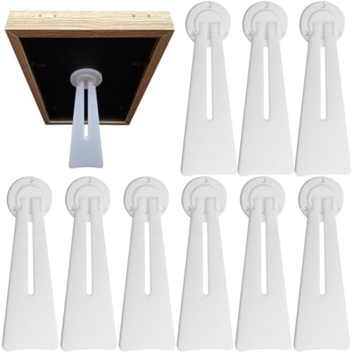 Sanfly Staffa del Telaio della Foto 10pcs/Set di Pisterili per Display a 360 Gradi di Supporto Rotante Gambe Cornici in Plastica