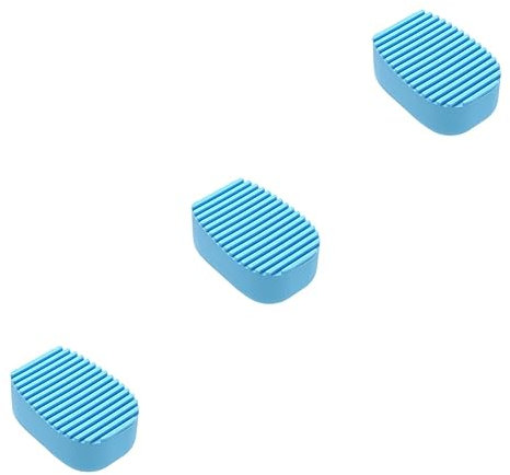KOMBIUDA 3pièces Mini Planche à Laver Silicone Brosse De Lavage à Main Multifonctionnelle pour Vêtements Chaussures Et Accessoires Bleu