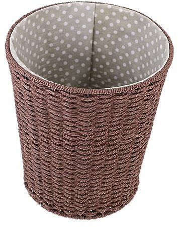 KITANDOVE panier de rangement poubelle en osier corbeille à papier en osier organisateur de ménage panier à linge boite rangement organisateur d'articles divers panier ménager le fer Coffee