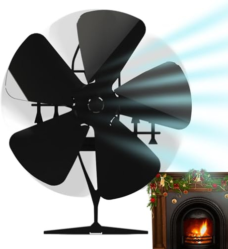 Whnbuij Ventilatore per stufa a legna - Ventilatore per a 5 pale, Ventilatore per stufa a legna silenzioso | Ventilatore per elettrico Non, Ventilatore per stufa alimentato a calore per stufa a