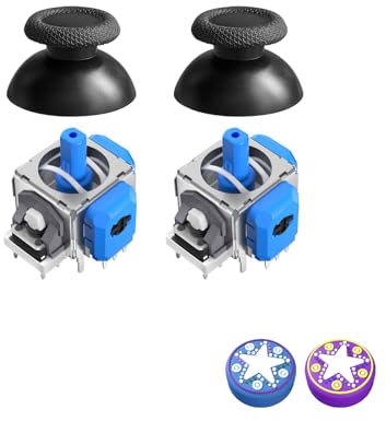 AKNES TMR Electromagnetic Joystick Replacement for PS5 DualSense / DualSense Edge Controller, Anti-Drift Stick Repair Accessories for Playstation 5 Controller - 1 Pair