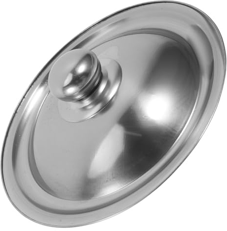 Zerodeko Universaler Edelstahl Topfdeckel Mit Griff Spülmaschinengeeignet Sichere Abgerundete Kanten Passend Für Pfannen Und Kochtöpfe Vielseitiger Ersatzdeckel Für Küchengebrauch