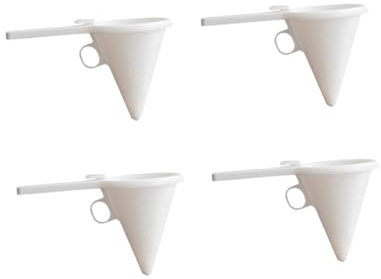 HOLIDYOYO 4pcs Cake Decorating Funnel Set, Heat-resistant Pancake Batter Dispenser Cups, Handheld Cake and Chocolate Funnel for Baking Accessories