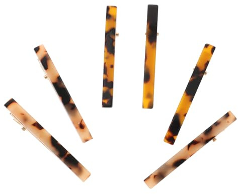 BELLIFFY 6 Pinzas Para El Cabello Con De Pato Acetato Ligero Pinzas Para Seccionar Y Peinar Accesorios De Peinado Para Mujeres Para Maquillaje Y Uso Diario