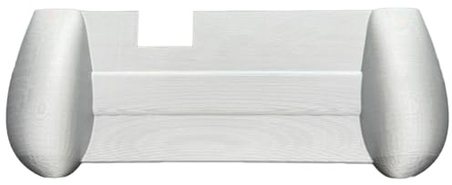 Ergonomiskt greppfodral för Anbernic RG477M-konsol, 3D-tryckt handtag med bekväm design för utökat spel, gör-det-själv-skyddshållare för handhållen spelenhet (vit)
