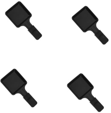 VICASKY 4pcs Non Stick Mini Square Cheese Pan for Melting Baking BBQ Quick Heating Raclette Grill Replacement Indoor Barbecue Kitchen Tool Safe Cooking Accessory
